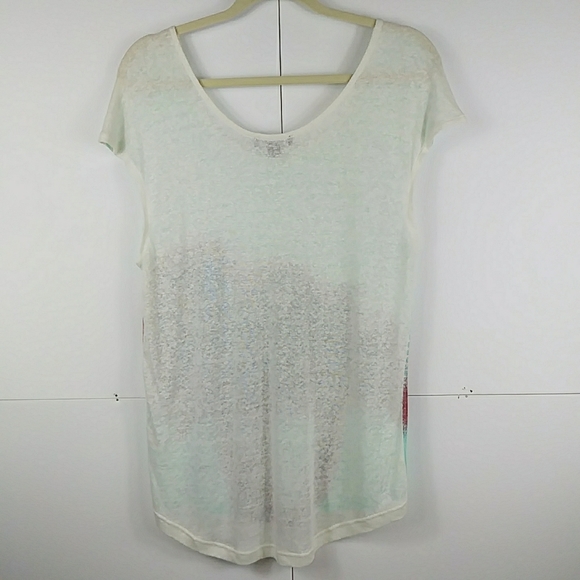 ⭐3/$30 Trouve' Mint Palm Trees Burn Out Top S - Picture 7 of 8